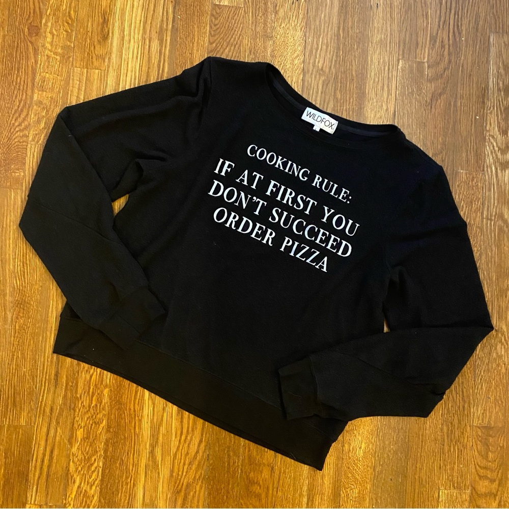 Wildfox “Cooking Rule” Soft Long Sleeve Shirt